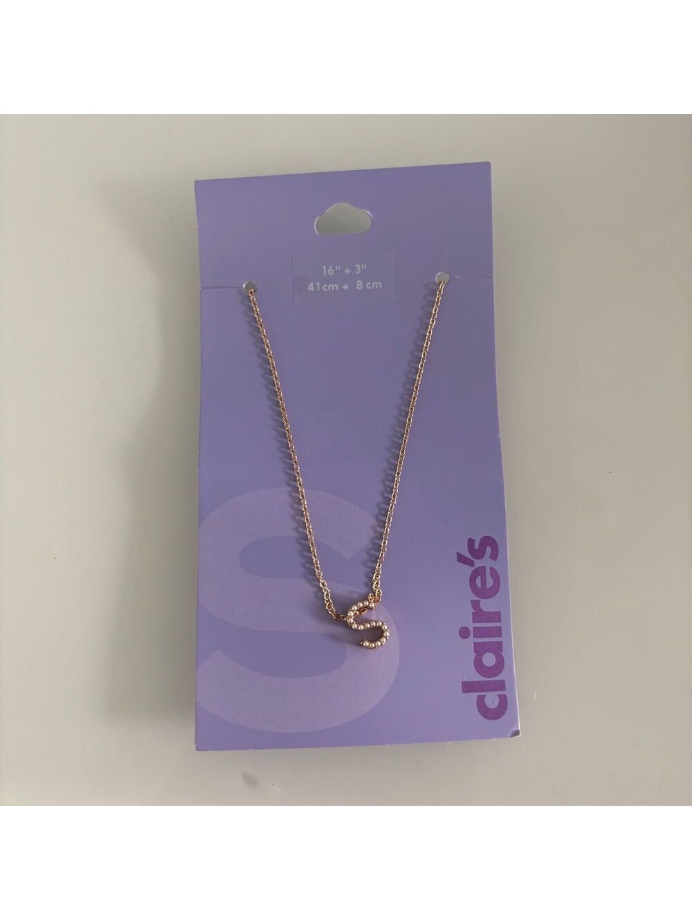 Claire’s S Initial Necklace